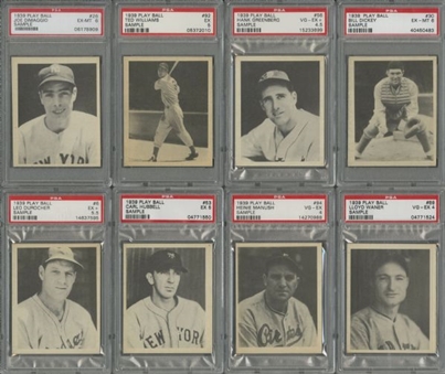 1939 Play Ball "Free Sample" Advertising Near Set (113/115) Including DiMaggio and Williams